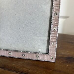 Stiffel Picture Art Frame Pink Enamel With Rhinestones 2004 Y2K Size ~5x7